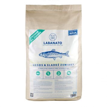 granuly granule krmivo pre psov lisované za studena LABANATO - Losos & Sladké zemiaky 15kg