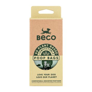 BECO BAGS KOMPOSTOVATELNE SACKY NA PSIE EXKREMENTY MINT BECO PETS 60 KUSOV