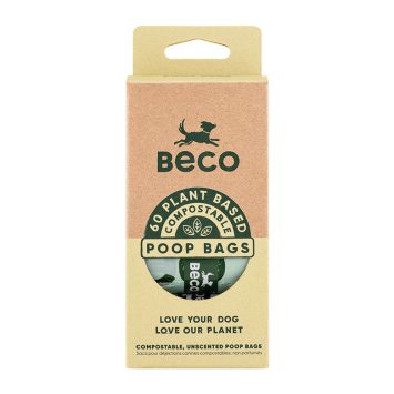 BECO BAGS KOMPOSTOVATELNE SACKY NA PSIE EXKREMENTY MINT BECO PETS 60 KUSOV